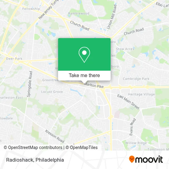 Radioshack map