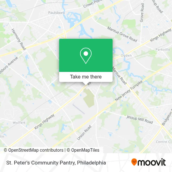 St. Peter's Community Pantry map