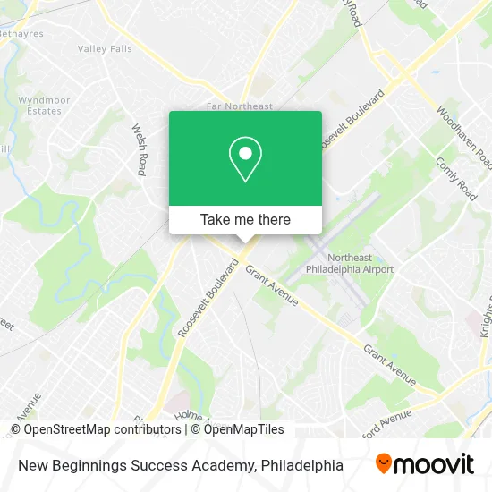 New Beginnings Success Academy map