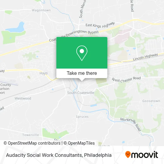 Audacity Social Work Consultants map