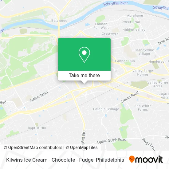 Kilwins Ice Cream - Chocolate - Fudge map
