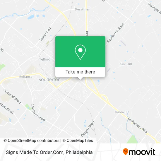 Signs Made To Order.Com map