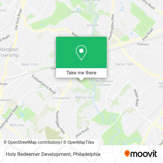 Holy Redeemer Development map