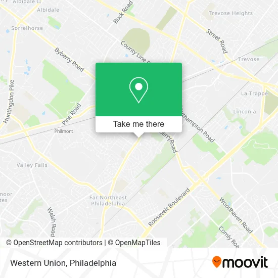 Western Union map