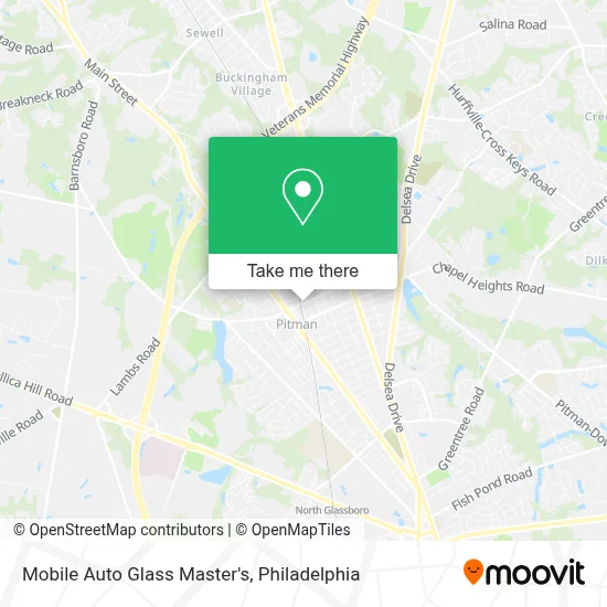 Mobile Auto Glass Master's map