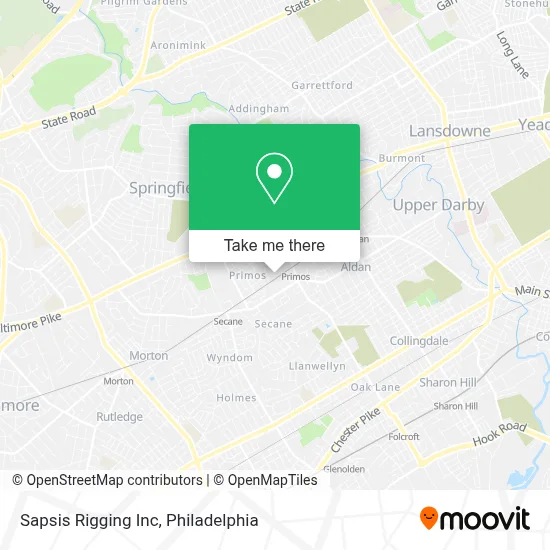 Sapsis Rigging Inc map