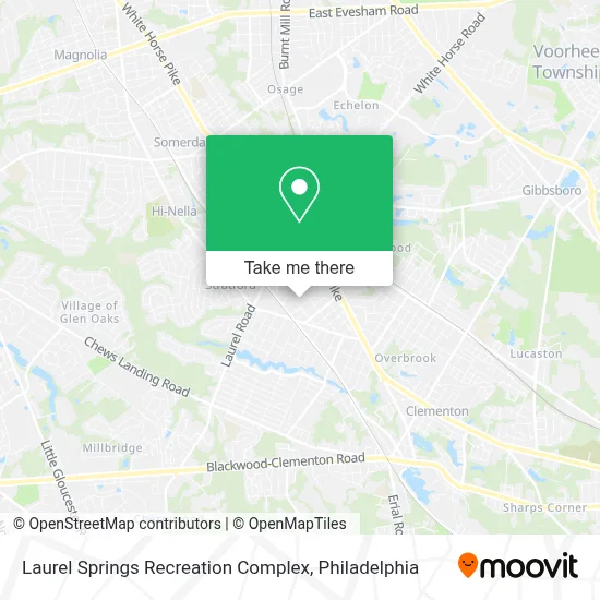 Laurel Springs Recreation Complex map