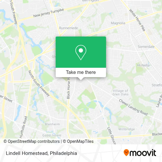 Lindell Homestead map