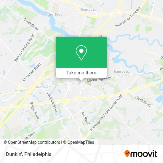 Dunkin' map