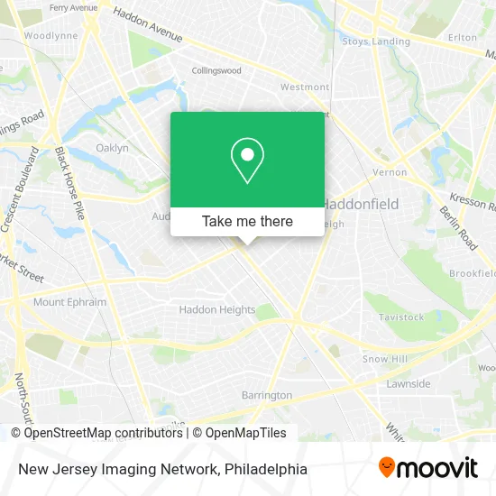 New Jersey Imaging Network map