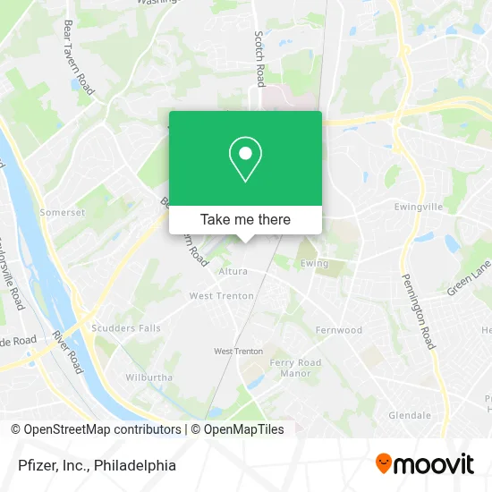 Pfizer, Inc. map