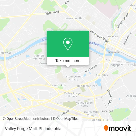 Valley Forge Mall map