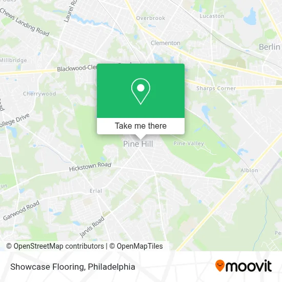 Showcase Flooring map