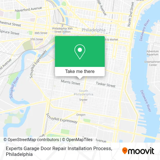 Experts Garage Door Repair Installation Process map