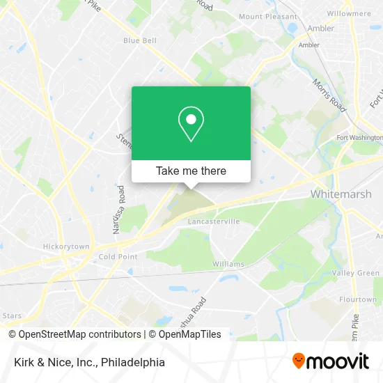 Kirk & Nice, Inc. map
