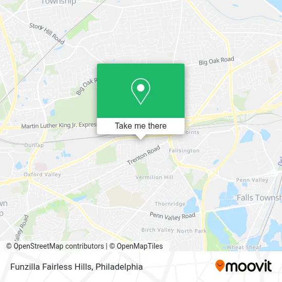 Funzilla Fairless Hills map