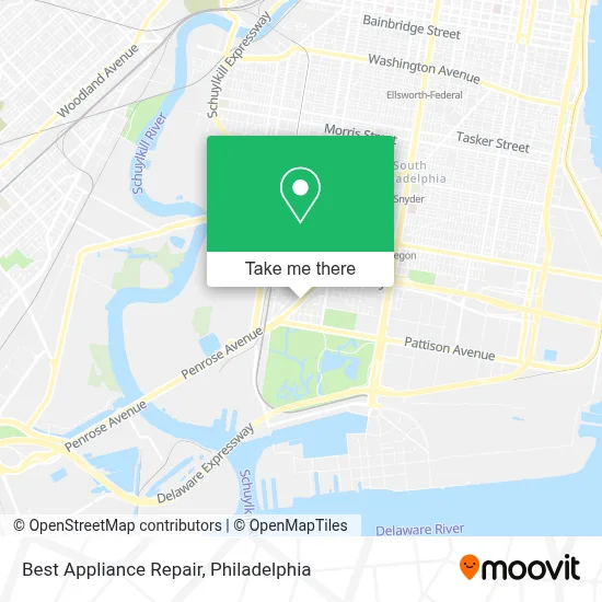 Best Appliance Repair map