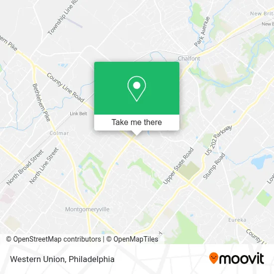 Western Union map