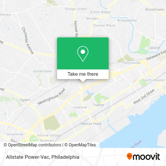 Allstate Power-Vac map