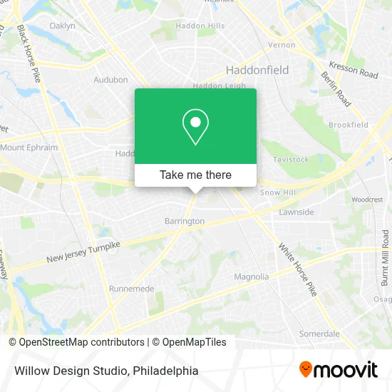 Willow Design Studio map