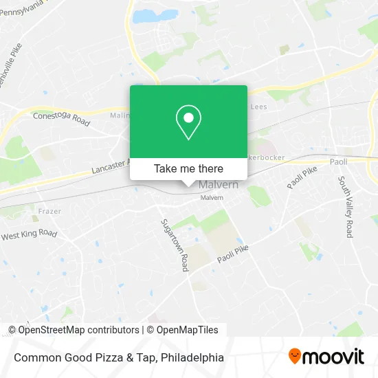 Common Good Pizza & Tap map