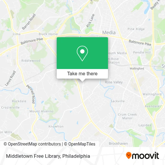 Middletown Free Library map