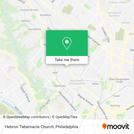 Hebron Tabernacle Church map