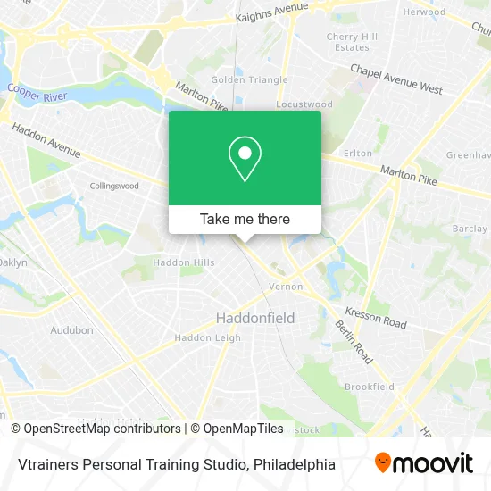 Vtrainers Personal Training Studio map