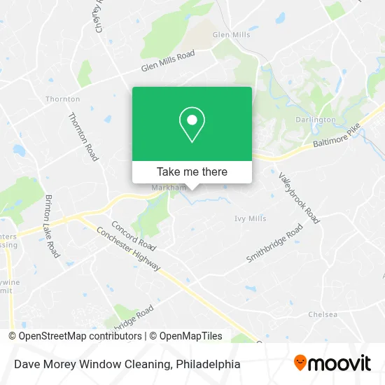 Dave Morey Window Cleaning map