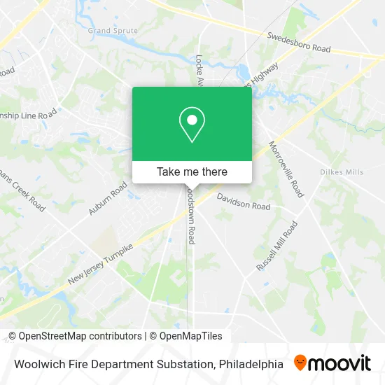 Woolwich Fire Department Substation map