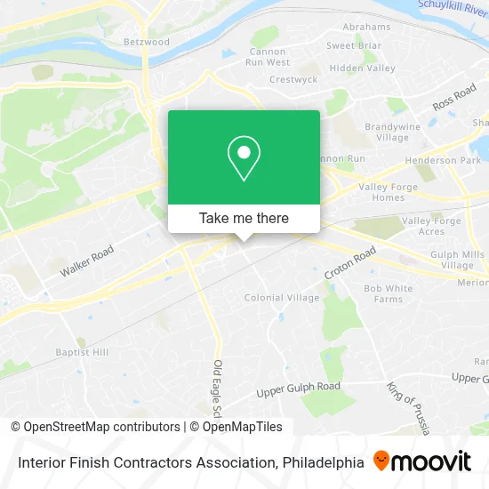 Interior Finish Contractors Association map