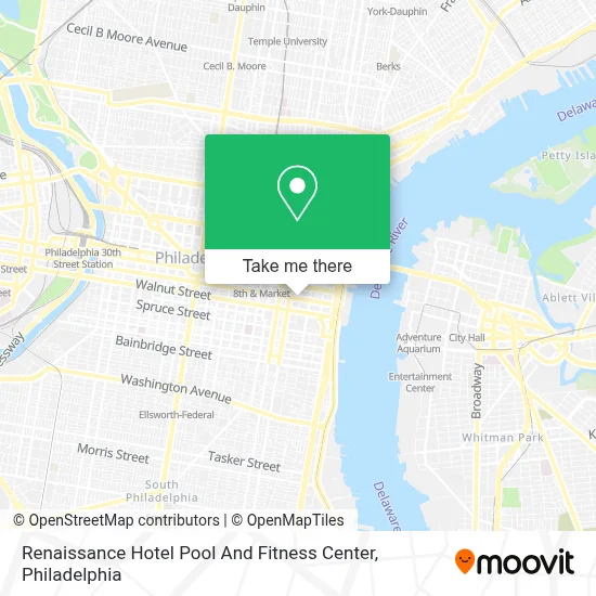Renaissance Hotel Pool And Fitness Center map