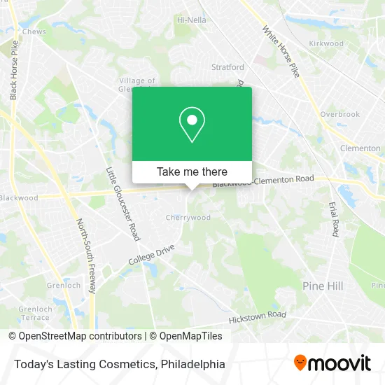 Today's Lasting Cosmetics map