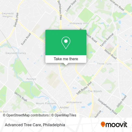 Advanced Tree Care map