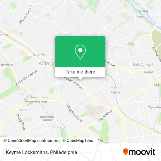 Keyme Locksmiths map