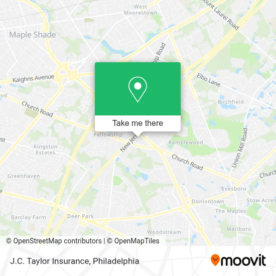 J.C. Taylor Insurance map