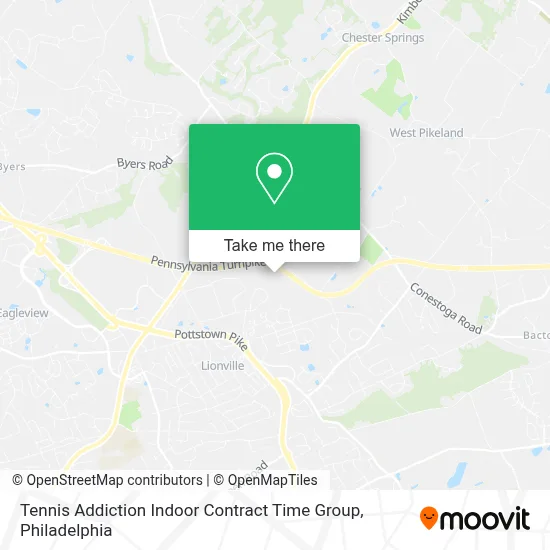 Tennis Addiction Indoor Contract Time Group map