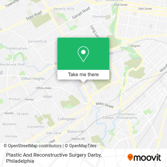 Plastic And Reconstructive Surgery Darby map