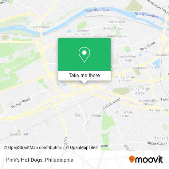 Pink's Hot Dogs map
