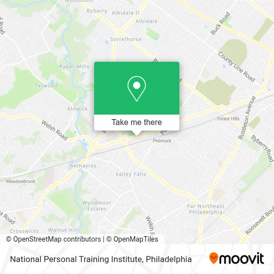 National Personal Training Institute map
