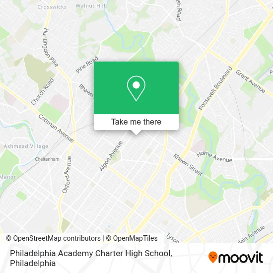 Philadelphia Academy Charter High School map