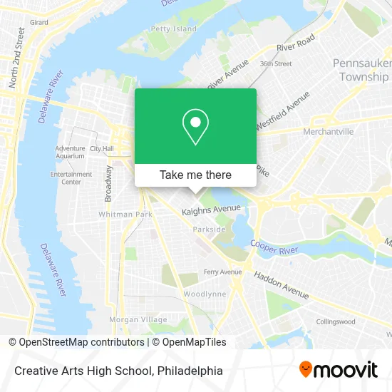 Creative Arts High School map