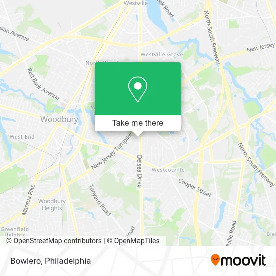 Bowlero map