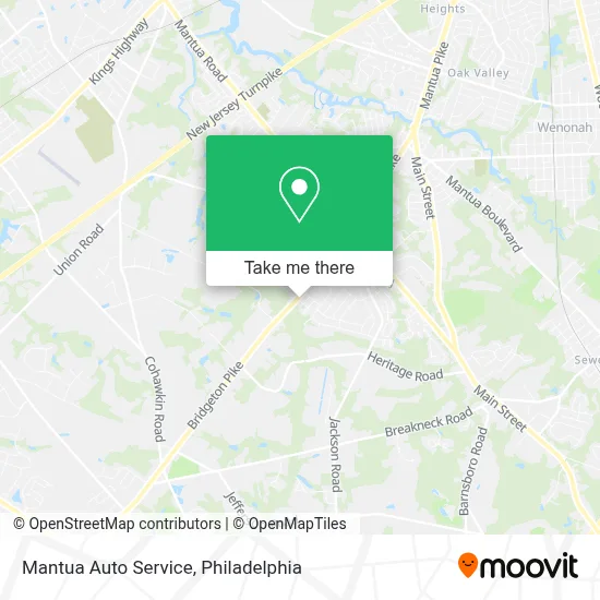Mantua Auto Service map