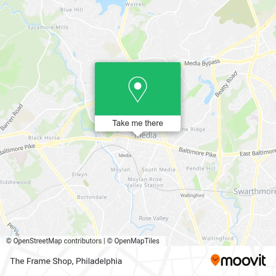 The Frame Shop map