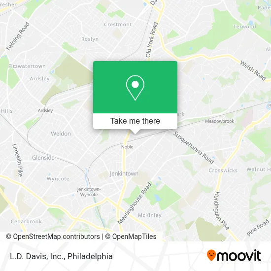 L.D. Davis, Inc. map