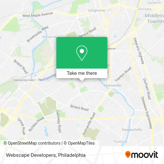 Webscape Developers map
