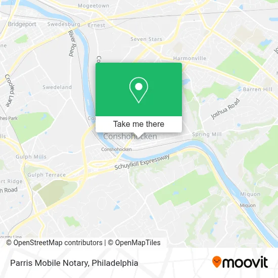 Parris Mobile Notary map