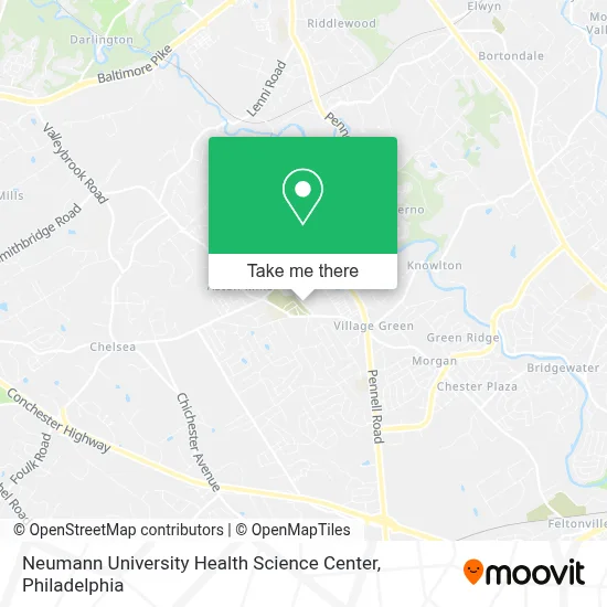 Neumann University Health Science Center map