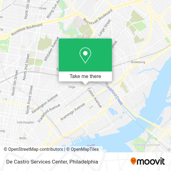 De Castro Services Center map